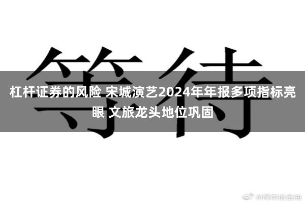 杠杆证券的风险 宋城演艺2024年年报多项指标亮眼 文旅龙头地位巩固