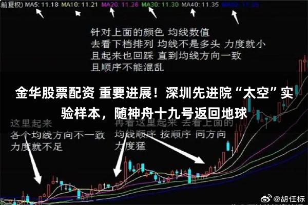 金华股票配资 重要进展！深圳先进院“太空”实验样本，随神舟十九号返回地球
