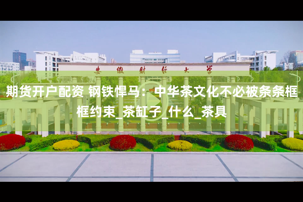 期货开户配资 钢铁悍马：中华茶文化不必被条条框框约束_茶缸子_什么_茶具